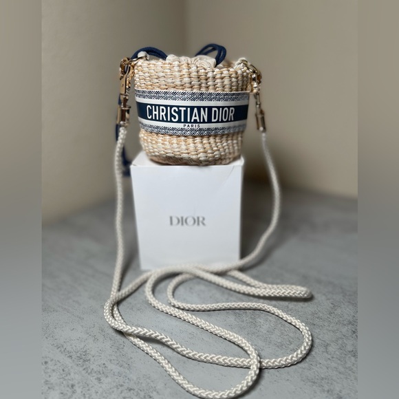 Christian Dior Novelty Mini Pouch Drawstring Crossbody New In Box - Picture 2 of 8